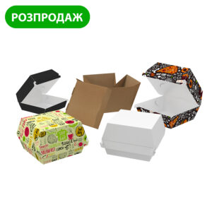 Клееная и сборная упаковка для бургеров